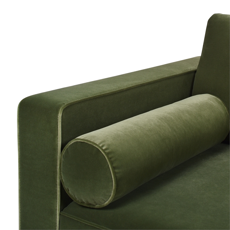 Pemberly Row Modern / Contemporary Lawson Sofa Olive Green Finish