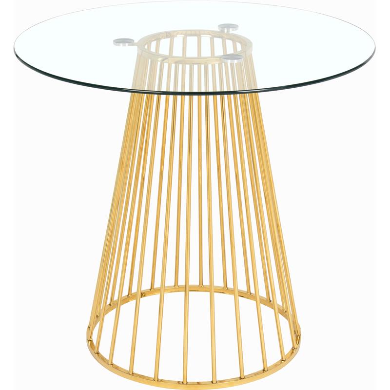 Pemberly Row Modern / Contemporary Counter Height Table in Gold