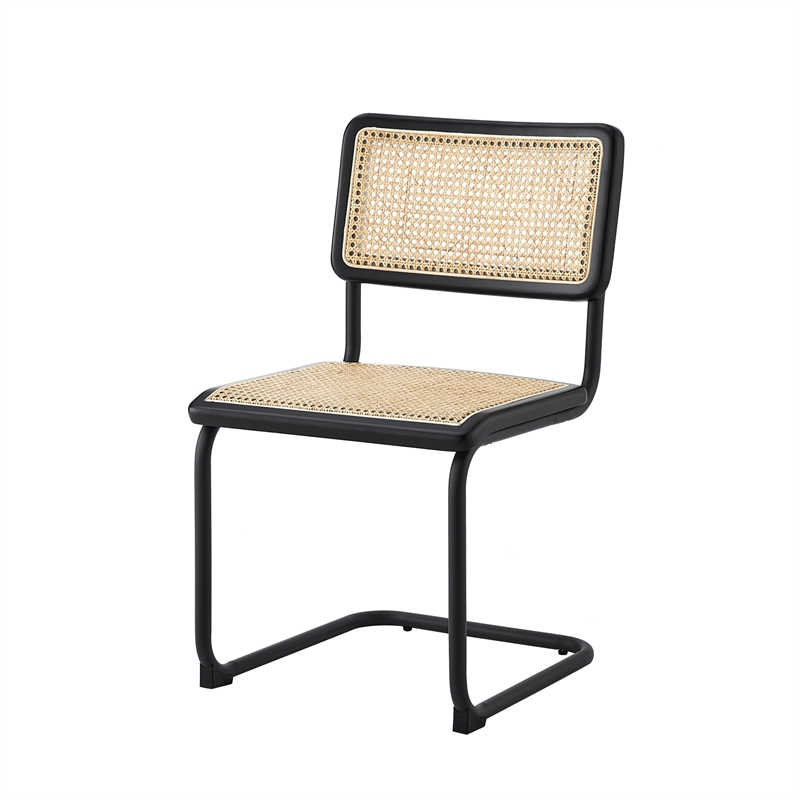 Pemberly Row Modern / Contemporary Dining Chair (Set of 2) Black