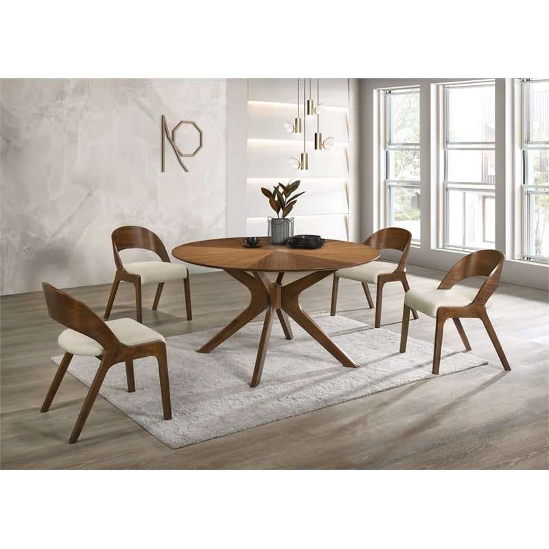 Pemberley Row Solid Wood Walnut Dining Table Square 54