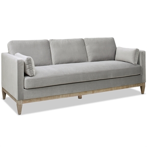 Pemberly Row Modern / Contemporary 84&quot Farmhouse Sofa Opal Gray