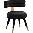 Pemberly Row Modern / Contemporary Black Velvet Dining Chair (Set of 2)