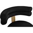 Pemberly Row Modern / Contemporary Black Velvet Dining Chair (Set of 2)