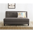 Pemberly Row Mid-Century Modern Sofa - French Dark Gray Finish