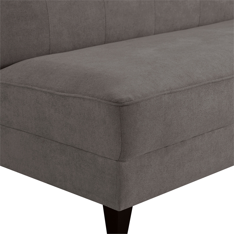 Pemberly Row Mid-Century Modern Sofa - French Dark Gray Finish