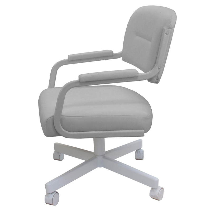 Pemberly Row Modern 4pieces Swivel Metal Caster Dining Chairs