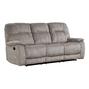 Pemberley Row Polyester Shadow Natural Sofa Rectangular Manual Reclining 83.5&quot