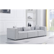 Pemberly Row Modern / Contemporary Gray Durable Linen Modular Sofa