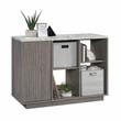 Pemberly Row Modern Engineered Wood Accent Storage in Ashen Oak
