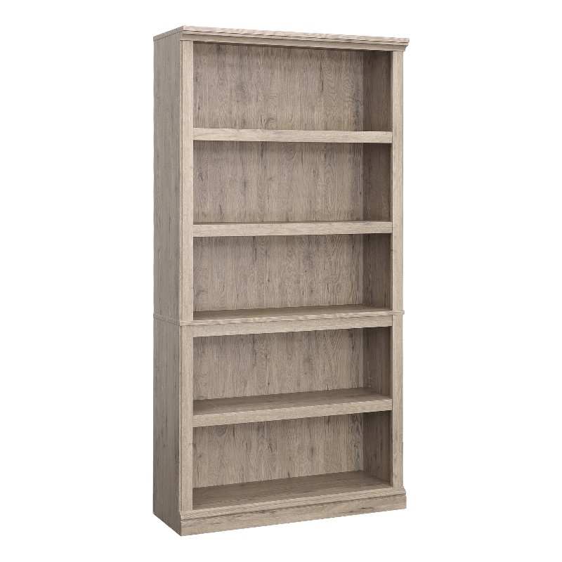Pemberly Row Modern Engineered Wood 5-Shelf Bookcase in Laurel Oak