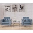 Pemberly Row Modern / Contemporary Reception Chair in Gray