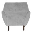 Pemberly Row Modern / Contemporary Accent Chair in Smoke Gray