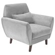 Pemberly Row Modern / Contemporary Accent Chair in Smoke Gray