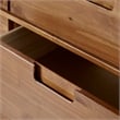 Pemberly Row 6 Drawer Mid Century Modern Wood Dresser in Caramel
