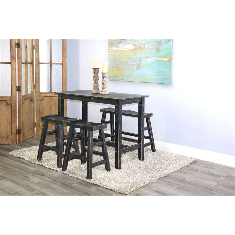 Pemberley Row Mahogany Black Bench Rectangular 33