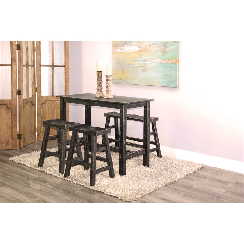 Pemberley Row Mahogany Black Bench Rectangular 33
