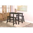 Pemberley Row Mahogany Black Bench Rectangular 33