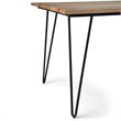 Pemberly Row 7 Piece Solid Mango Wood Dining Set in Black and Silver