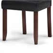 Pemberly Row Dining Chair (Set of 2) in Distressed Black Faux Leather