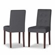 Pemberly Row 9 Piece Contemporary Upholstered Dining Set in Slate Gray