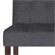 Pemberly Row 9 Piece Contemporary Upholstered Dining Set in Slate Gray