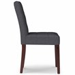 Pemberly Row 9 Piece Contemporary Upholstered Dining Set in Slate Gray