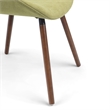 Pemberly Row 5-Piece Wood Dining Set with 4 Dining Chairs in Java Brown/Green