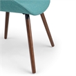 Pemberly Row 5Pc Dining Set w/ Bench 4Bentwood Dining Chair in Blue&66