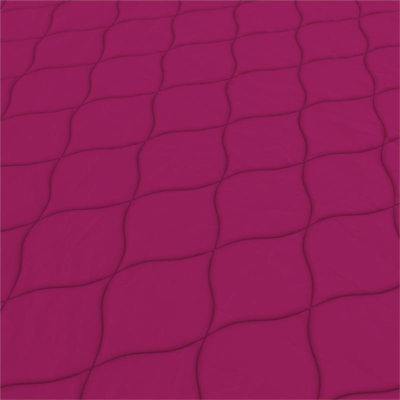Pemberly Row 6 Inch Quilted Full Mattress with Removable Cover in Pink
