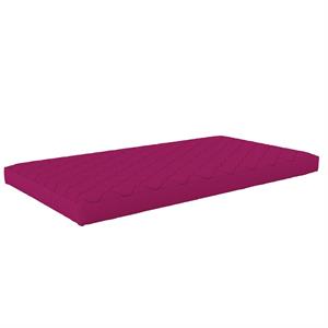 Pemberly Row 6 Inch Quilted Full Mattress with Removable Cover in Pink