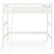 Pemberley Row Wood White Loft Bed Rectangular Small Spaces 80.5