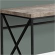 Pemberly Row Computer Desk Home Office Laptop Work Metal Laminate Beige Black