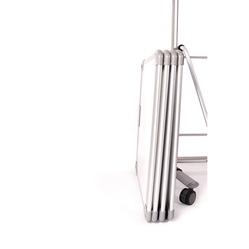 Pemberly Row Ceramic Easel Plus with 4 Tablet Whiteboards in White