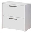 Pemberly Row 2-Drawer Modern Wood Lateral File Cabinet in White