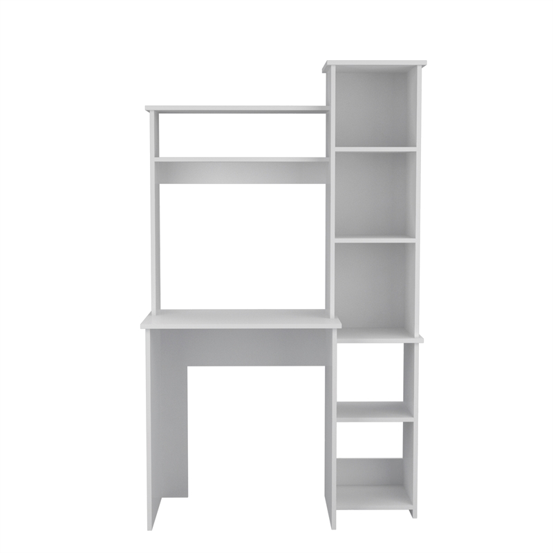 Pemberly Row Contemporary Desk Engineered Wood Desks in White