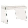 Pemberly Row Modern Archie Engineered Wood Office Desk in White