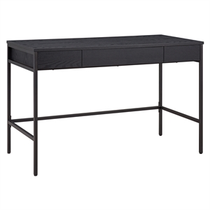 Pemberly Row Modern / Contemporary 47&quot Black/Metal Home Office