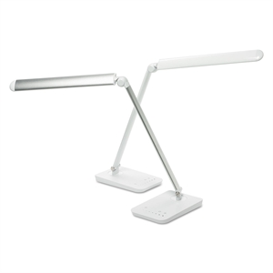 Pemberly Row Modern / Contemporary LED Desk Lamp in White Finish
