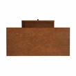 Pemberly Row 1-Drawer Mid-Century Wood Desk w/ Rounded Legs in Warm Walnut