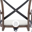 Pemberly Row Contemporary Adjustable Swivel Cafe Office Chair in Brown