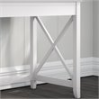 Pemberly Row 60W L Shaped Desk with Mobile File Cabinet and Bookcase