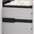 Pemberly Row 60W L Shaped Desk with Mobile File Cabinet and Bookcase