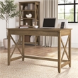 Pemberly Row Contemporary Engineered Wood Writing Desk in Reclaimed Pine