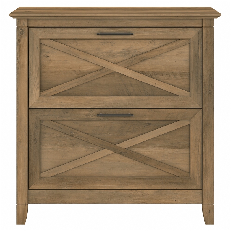 Pemberly Row 2 Drawers Contemporary Wood Lateral File Cabinet in Pine