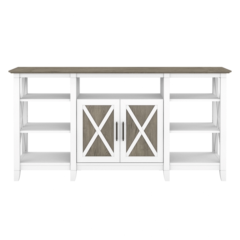 Pemberly Row Modern Wood Tall TV Stand for TVs up to 65