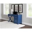 Pemberly Row 4 Drawers Modern Wood Side Storage Desk in Navy Blue
