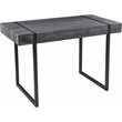 Pemberly Row Contemporary Wood Small Space Writing Desk in Black
