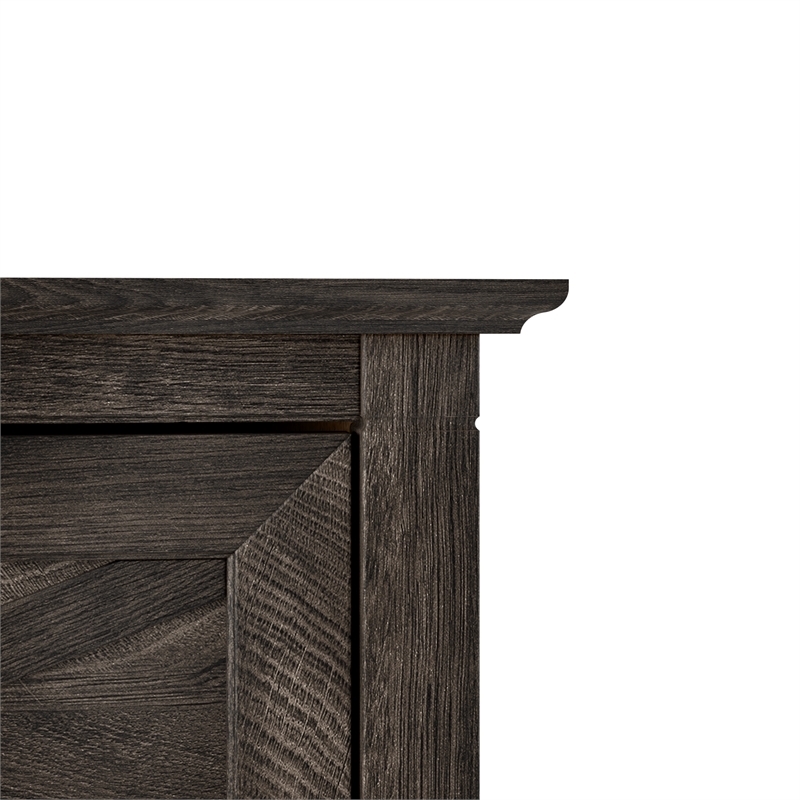 Pemberly Row 2 Drawers Farmhouse Wood Lateral File Cabinet in Gray