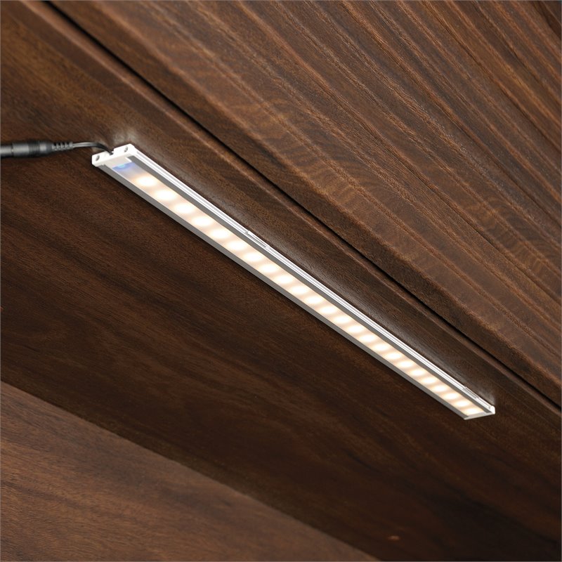 Pemberly Row Metal/Glass LED Lighting Accessory KIT in Unfinished/Clear
