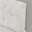 Pemberly Row Wood Upholstered Corner Nook Bench in Light Grey